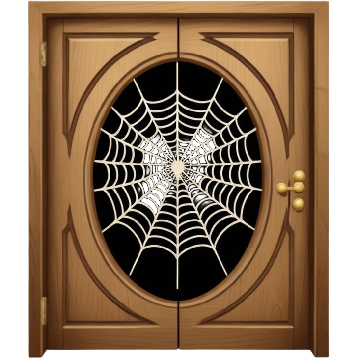 spider webs on door emoji