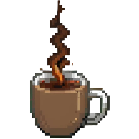 hot coffee with steam rising emoji