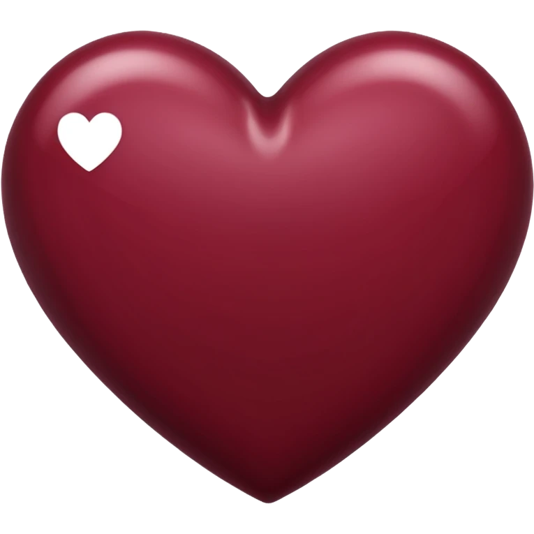 Maroon heart  emoji