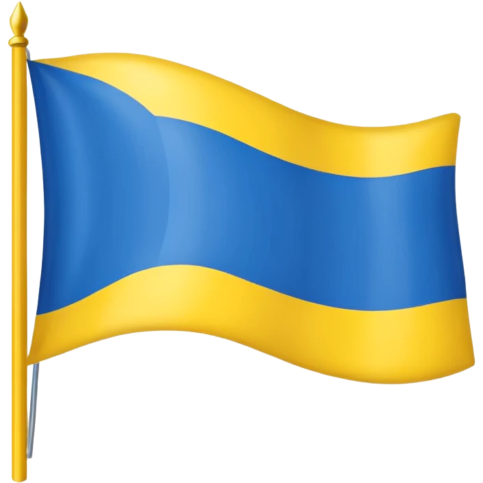 Uma bandeira de país tipo da Ucrânia mais em vez da cor azul vc coloca a cor preta onde fica o azul emoji