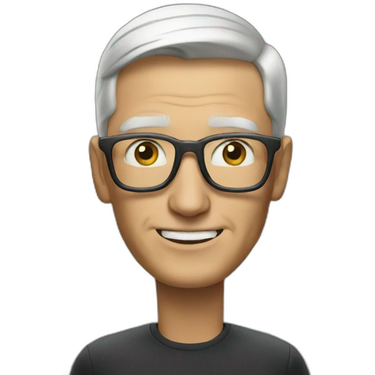 Tim cook using android emoji