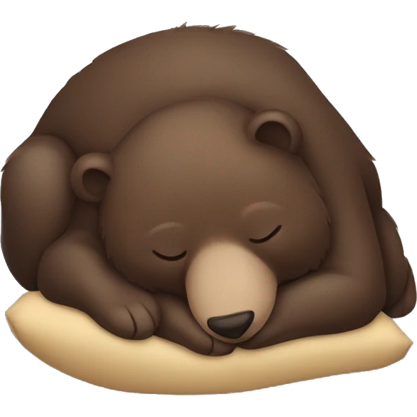 Sleeping bear emoji