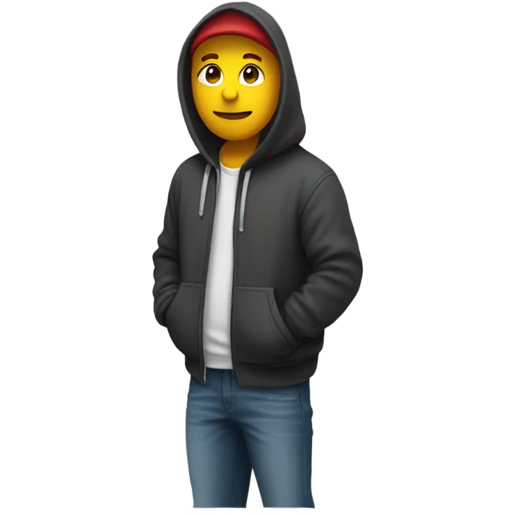 Do wearing hoodie emoji