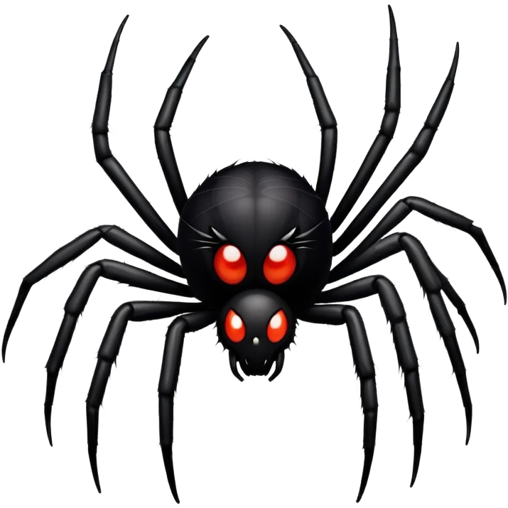 Scary with a spider emoji