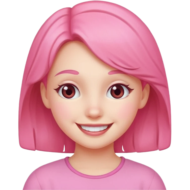 Pink girl emoji