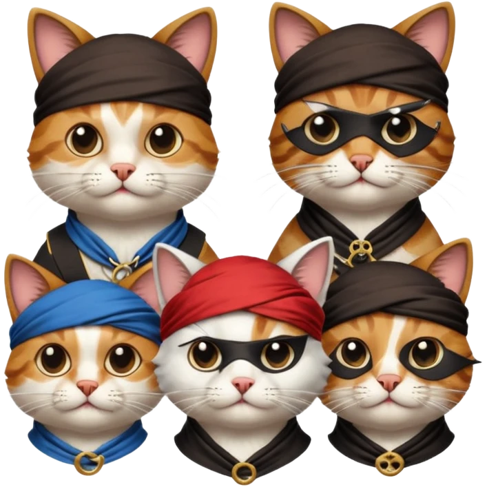 pirate cats emoji