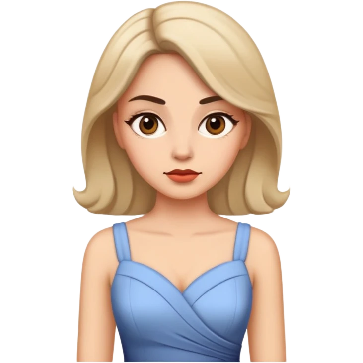 Lady standing up doing a side eye  emoji