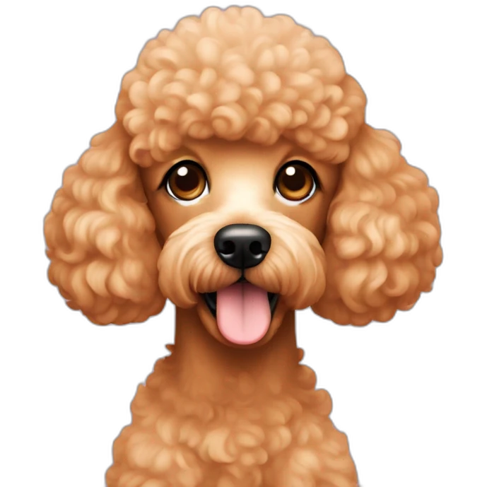 Apricot poodle emoji