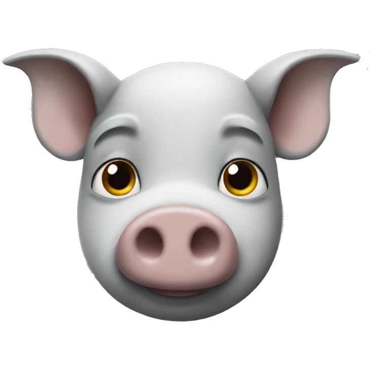Grey pig challenge  emoji