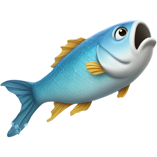 Fish jumping out of water emoji