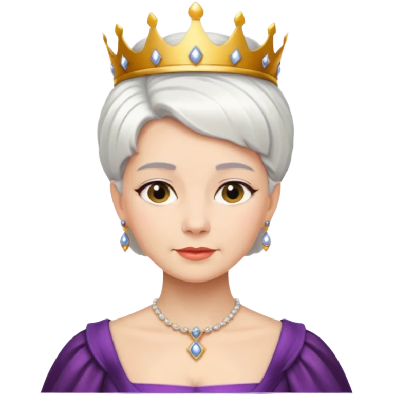 short white hair queen emoji