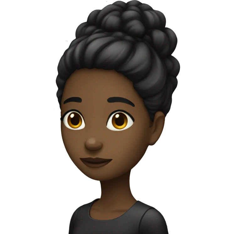 menina negra  emoji