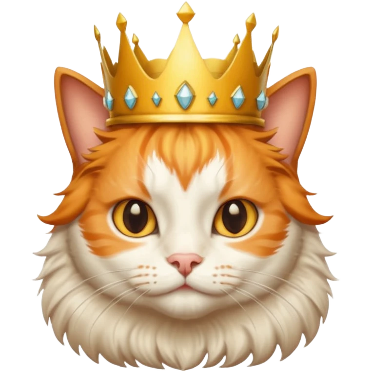 cat with crown  emoji