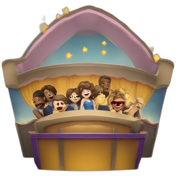 A movie theater emoji