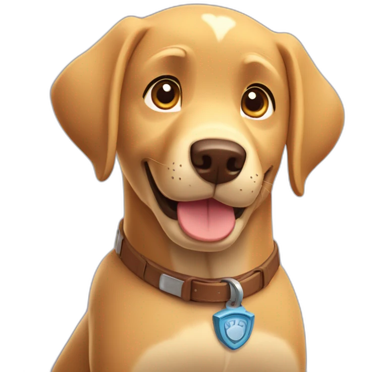 paw patrol labrador retriever emoji