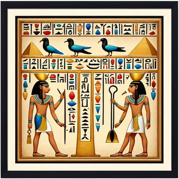 egypt wall art emoji