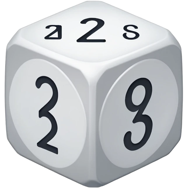 1 20 sided dice emoji