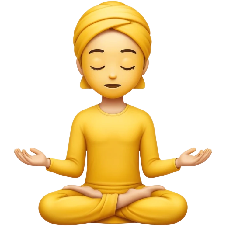 Emoji meditating  emoji