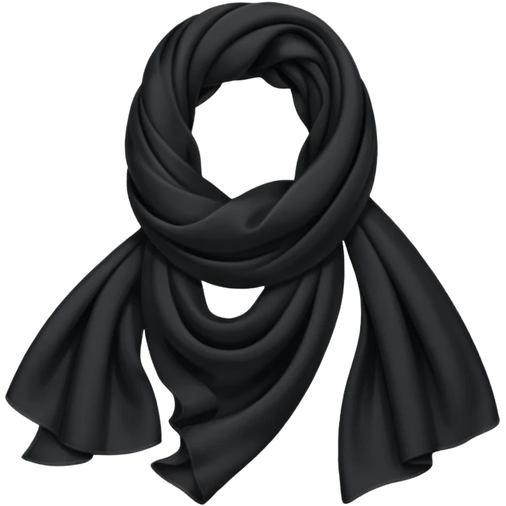 black  scarf  emoji