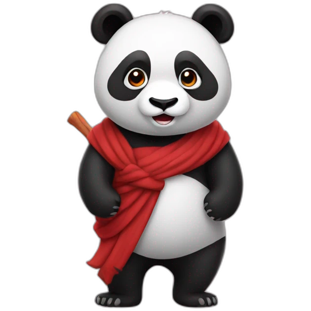 Panda rouge emoji