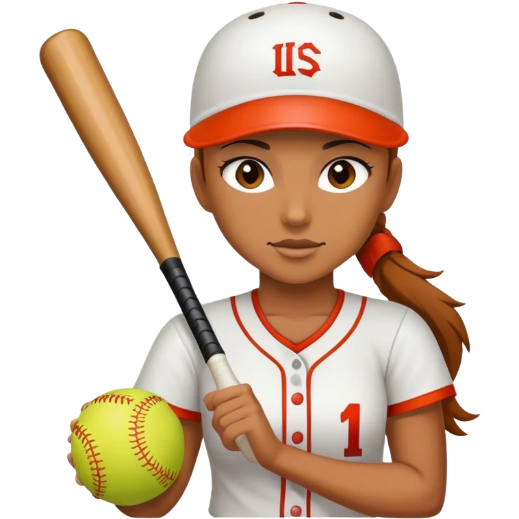 Softball player emoji