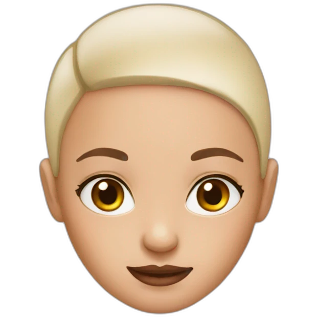 Bald girl emoji