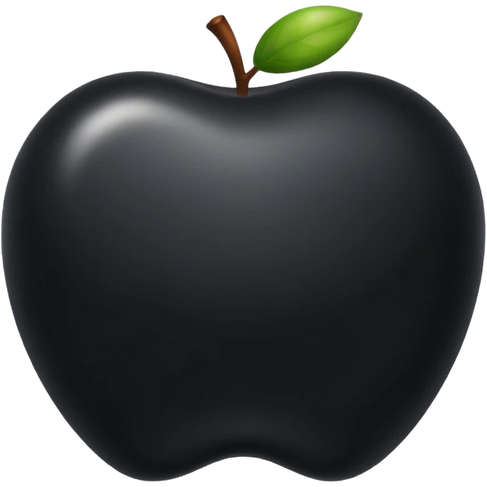 exercise nr 1 thats what it should symbolize It should look like an apple emoji The same style and be black  emoji