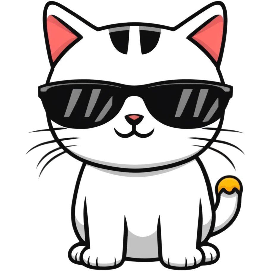 cat wearing sunglasses emoji
