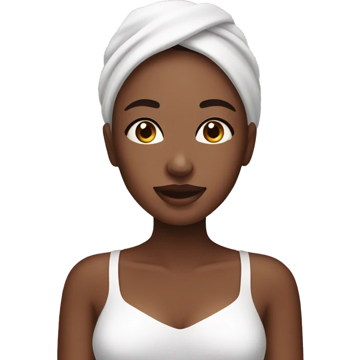lady doing skincare emoji