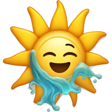 relaxed sun emoji