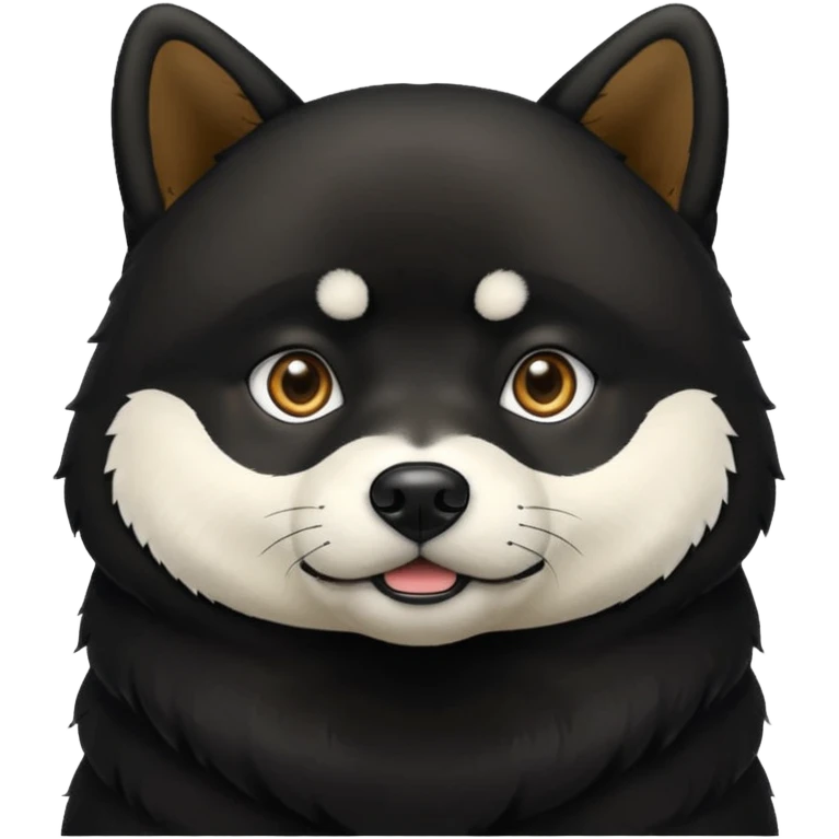 Black Shiba Inu emoji