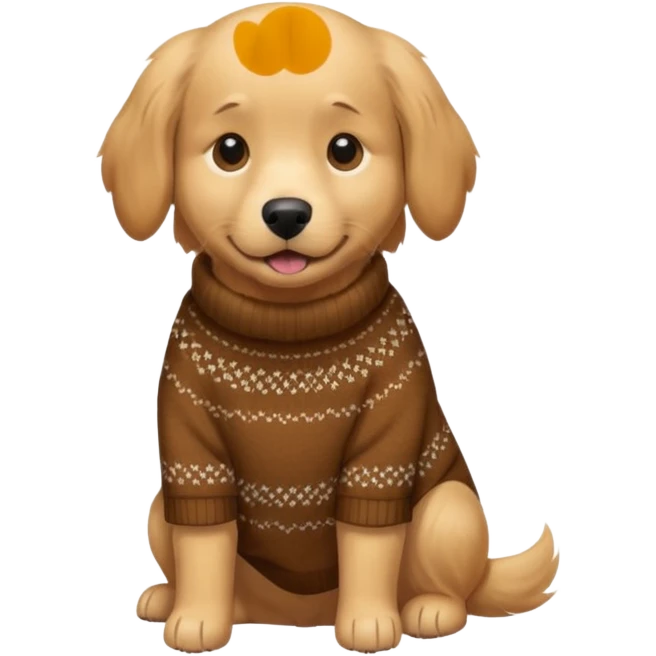 dog wear a sweater emoji