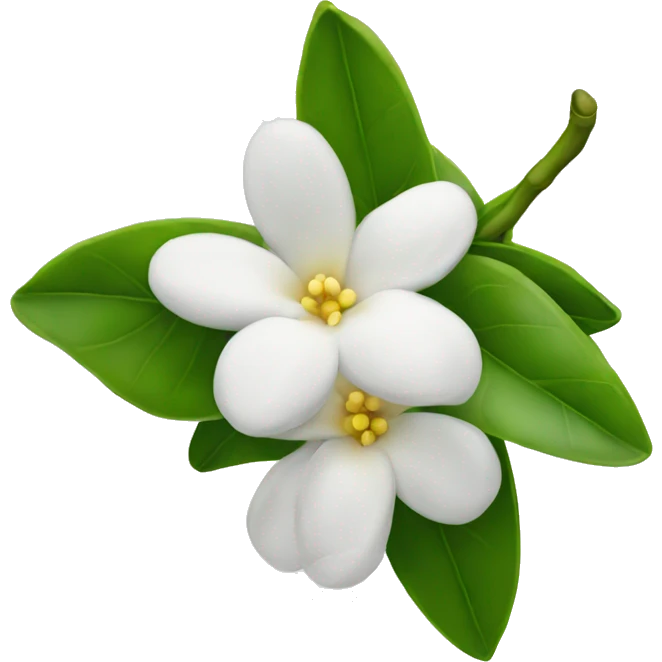 indian jasmine flower  emoji