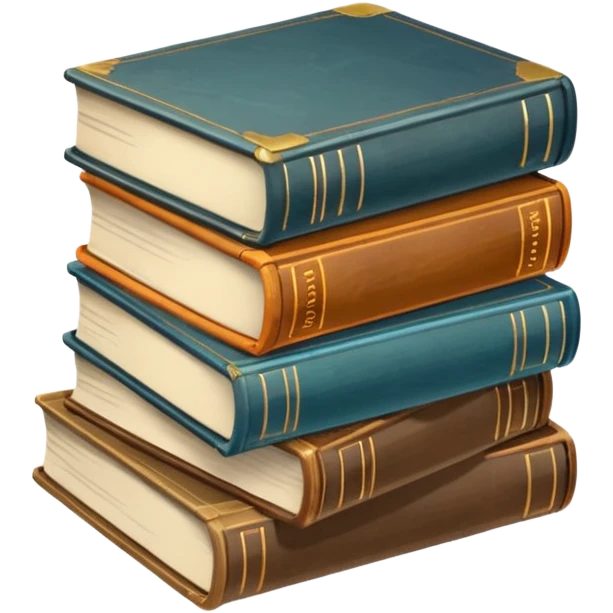 a stack of books emoji
