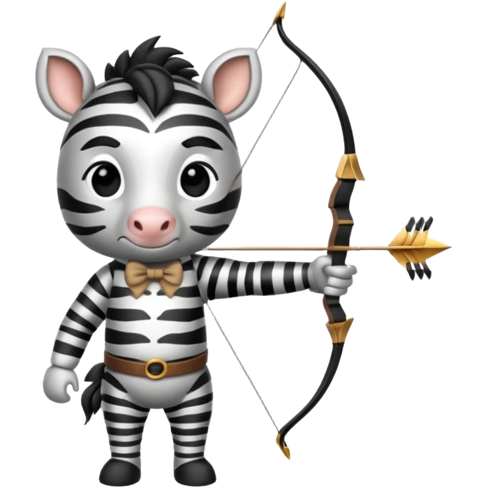 zebra archer emoji