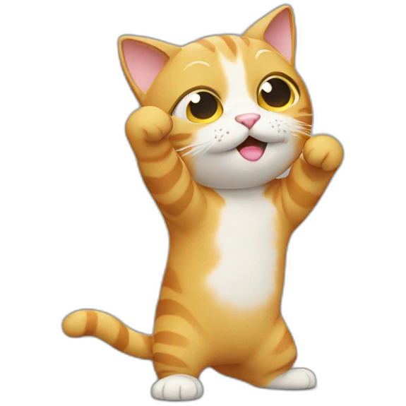 Cat dab emoji