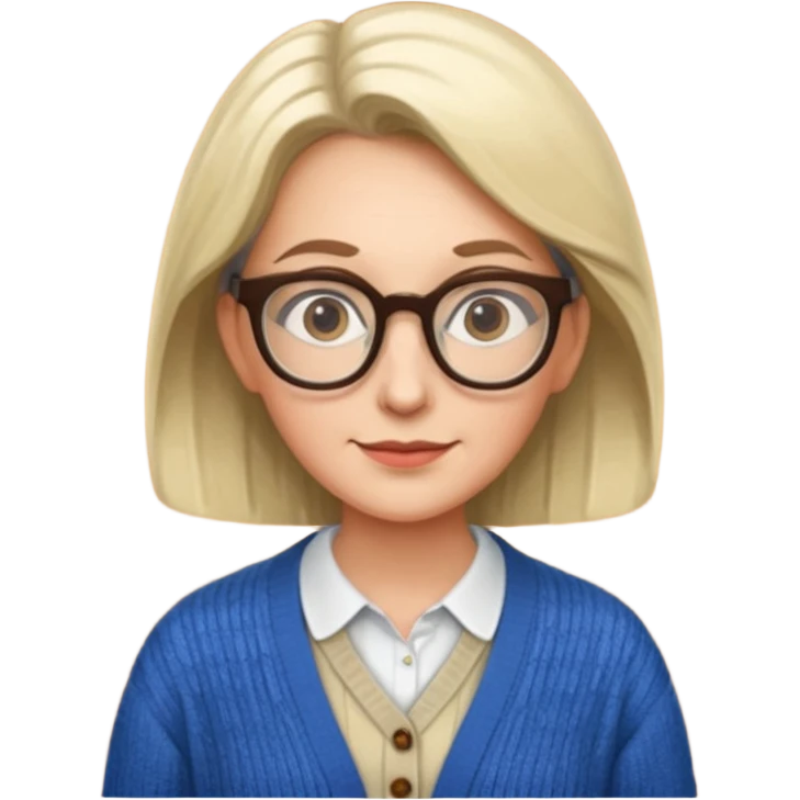 The wise librarian emoji