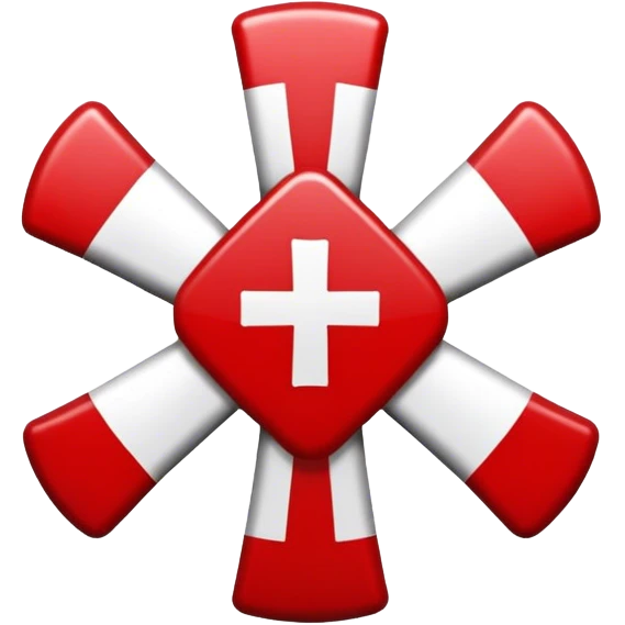 Emoji of the spanish empire flag ("Cruz de Borgoña") emoji
