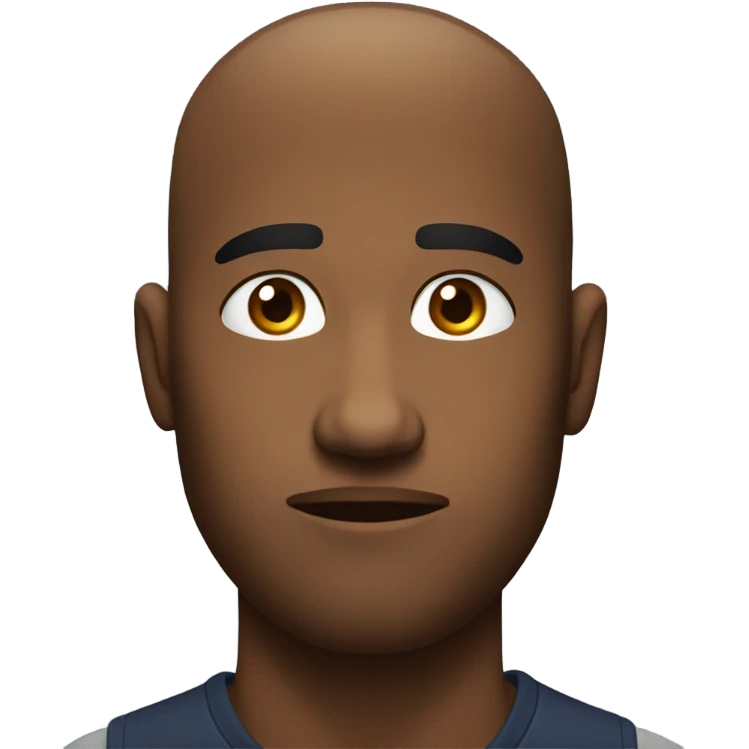 Blank stare like nothing is funny emoji