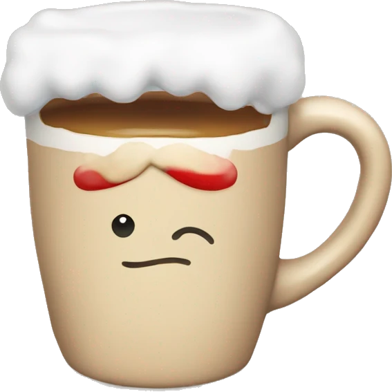 Beige mug christmas drink emoji