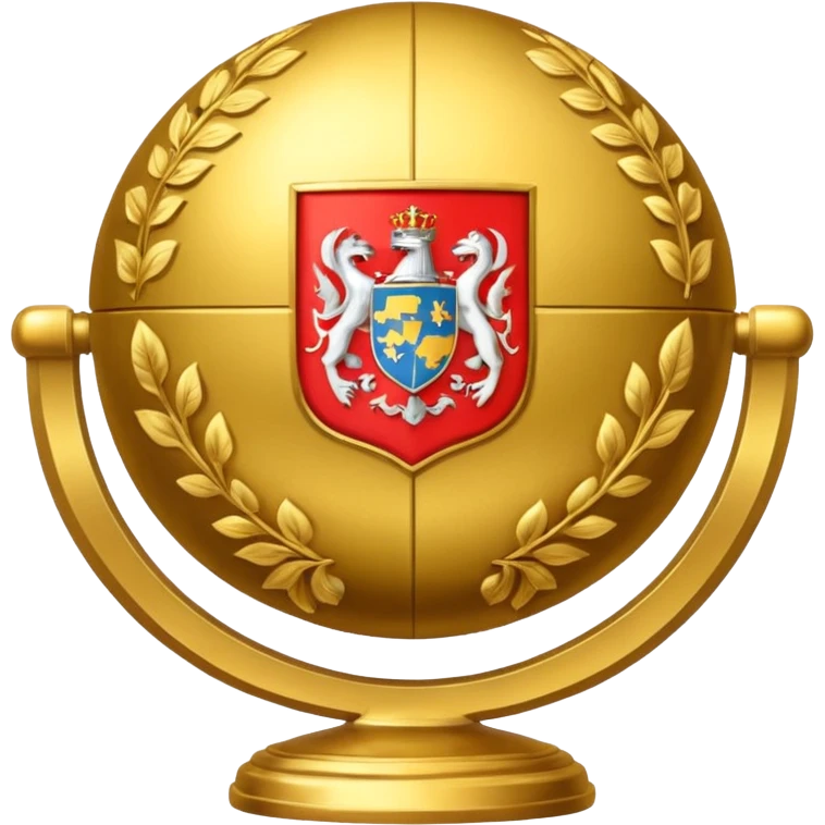 gold globe coat of arms emoji