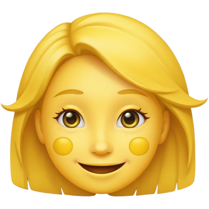 😊🥺 these emojis but with flies around it and its happy yellow face emoji black eyes like the 4th image but its cuter remove the nose make the eyes bigger and fully black and close its mouth make it smile girl whatever emoji