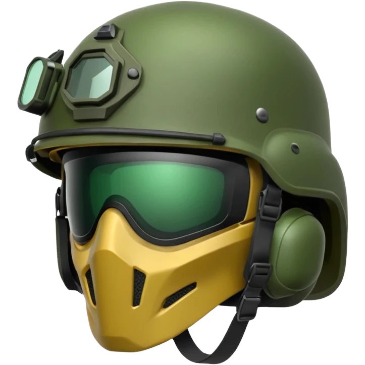 modern military helmet emoji