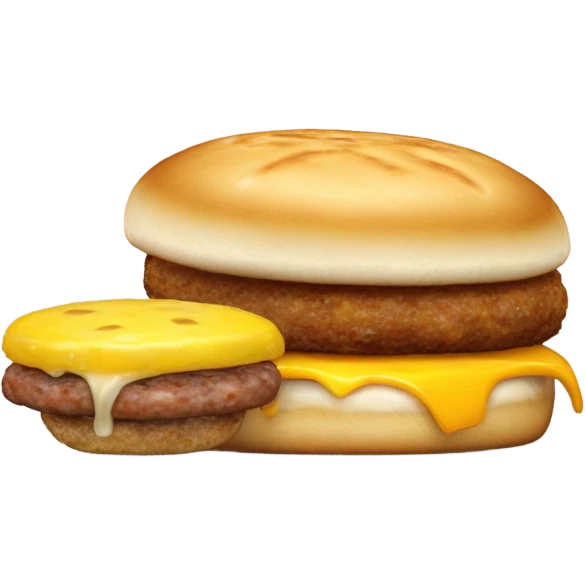 Sausage McMuffin and hash brown  emoji