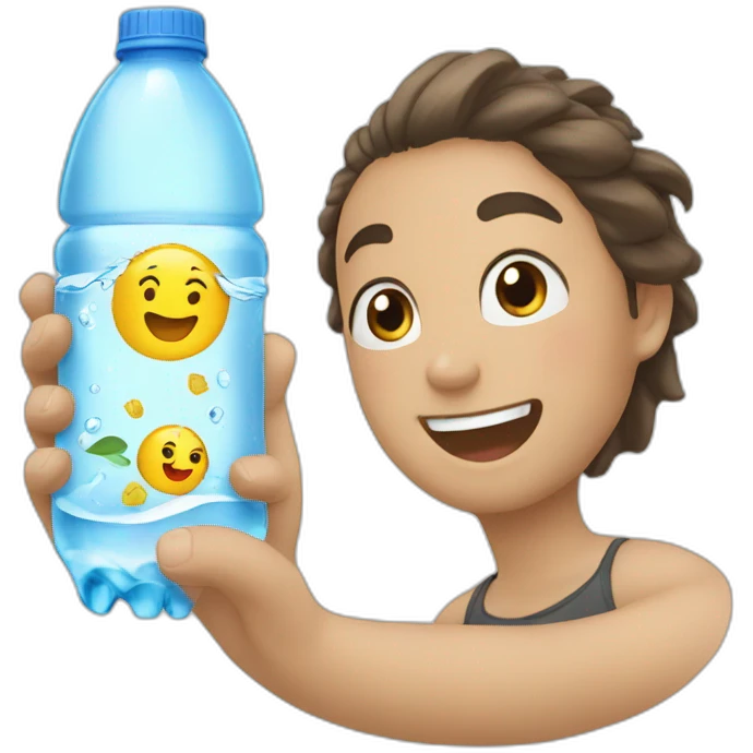 Kawaii water bottle emoji