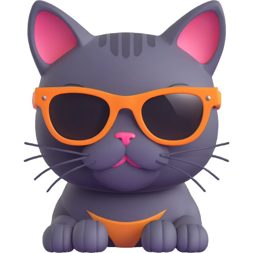 cat wearing sunglasses emoji