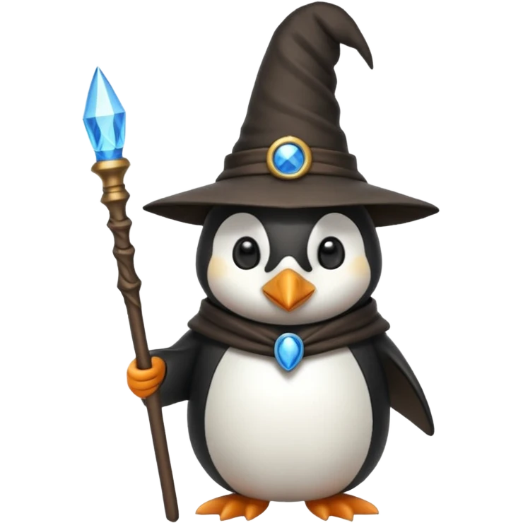 Penguin Wizard emoji