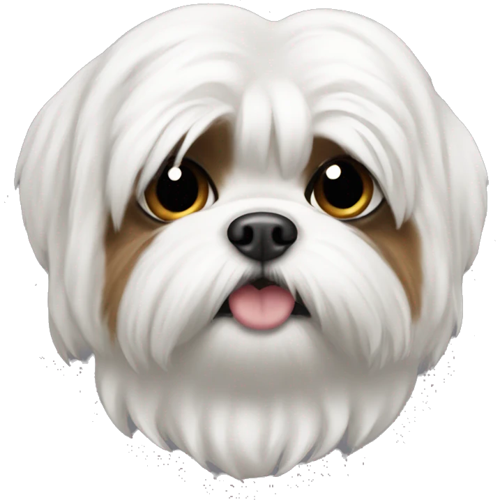 white shitzu emoji