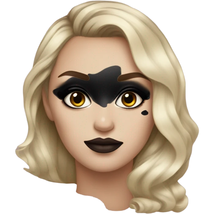 Black makeup emoji