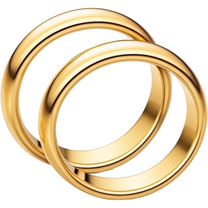 Wedding rings intertwined emoji